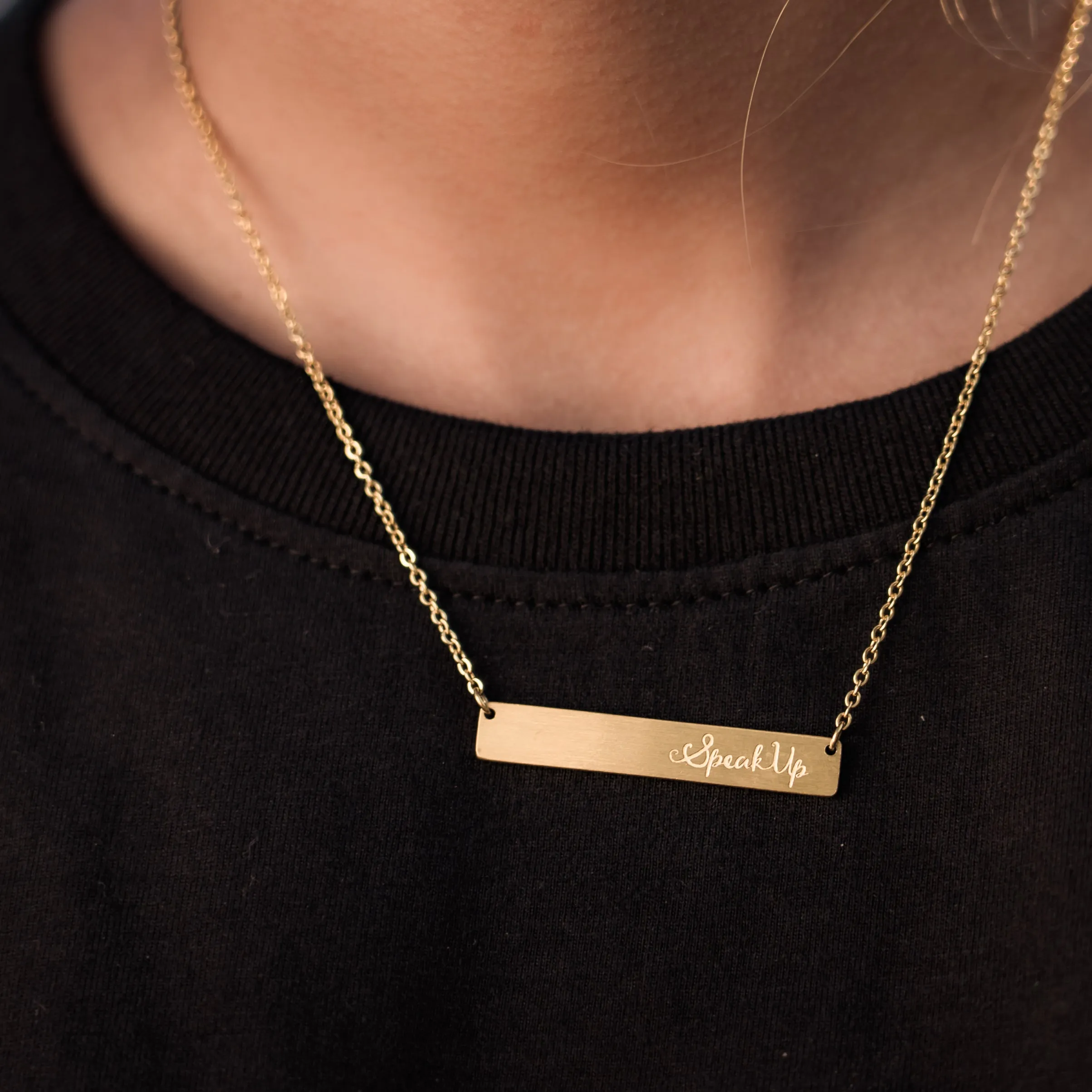 Speak Up Bar Necklace