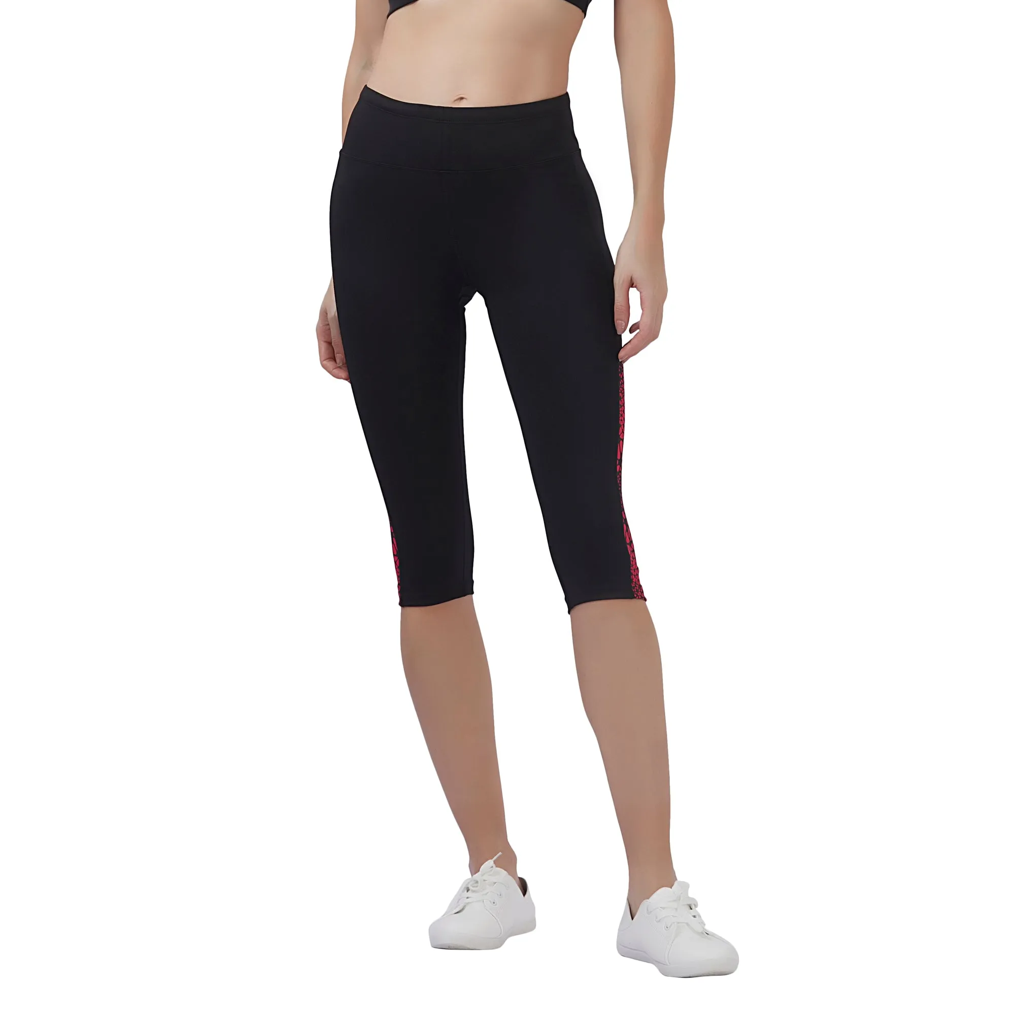 Splatter Women 3/4TH LEGGING (High Rise Waistband with hydro-dry Tech)