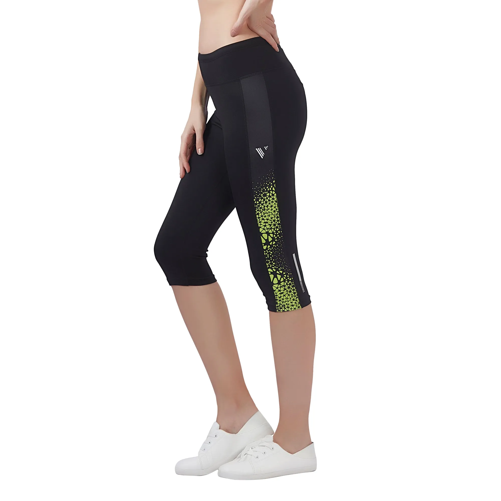 Splatter Women 3/4TH LEGGING (High Rise Waistband with hydro-dry Tech)