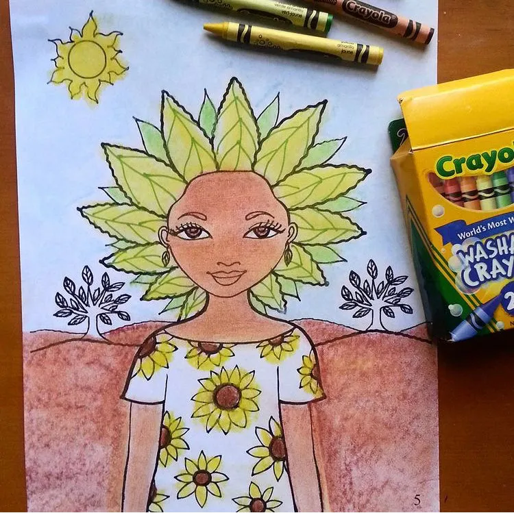 The Little Goddess Coloring Book