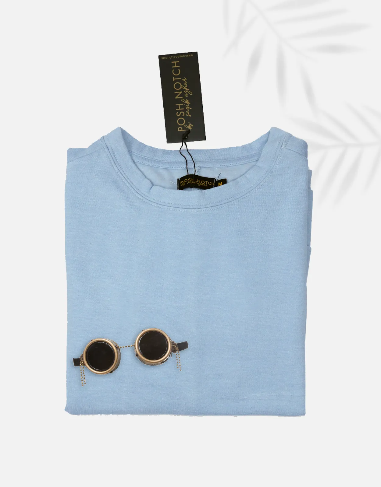 Women Basic Sky-Blue Sweatshirt