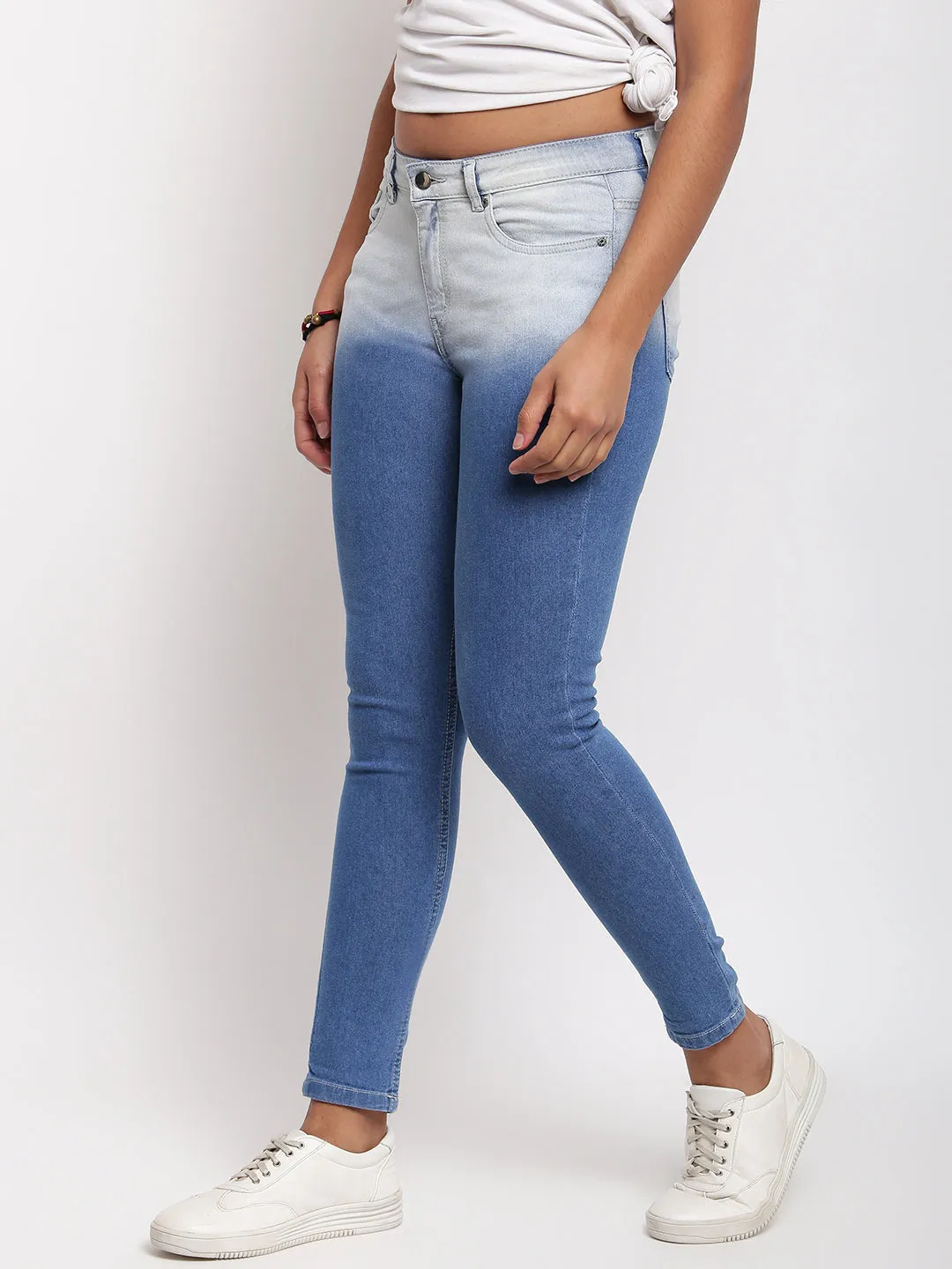 Women Dark Blue Skinny Fit Denim Jeans