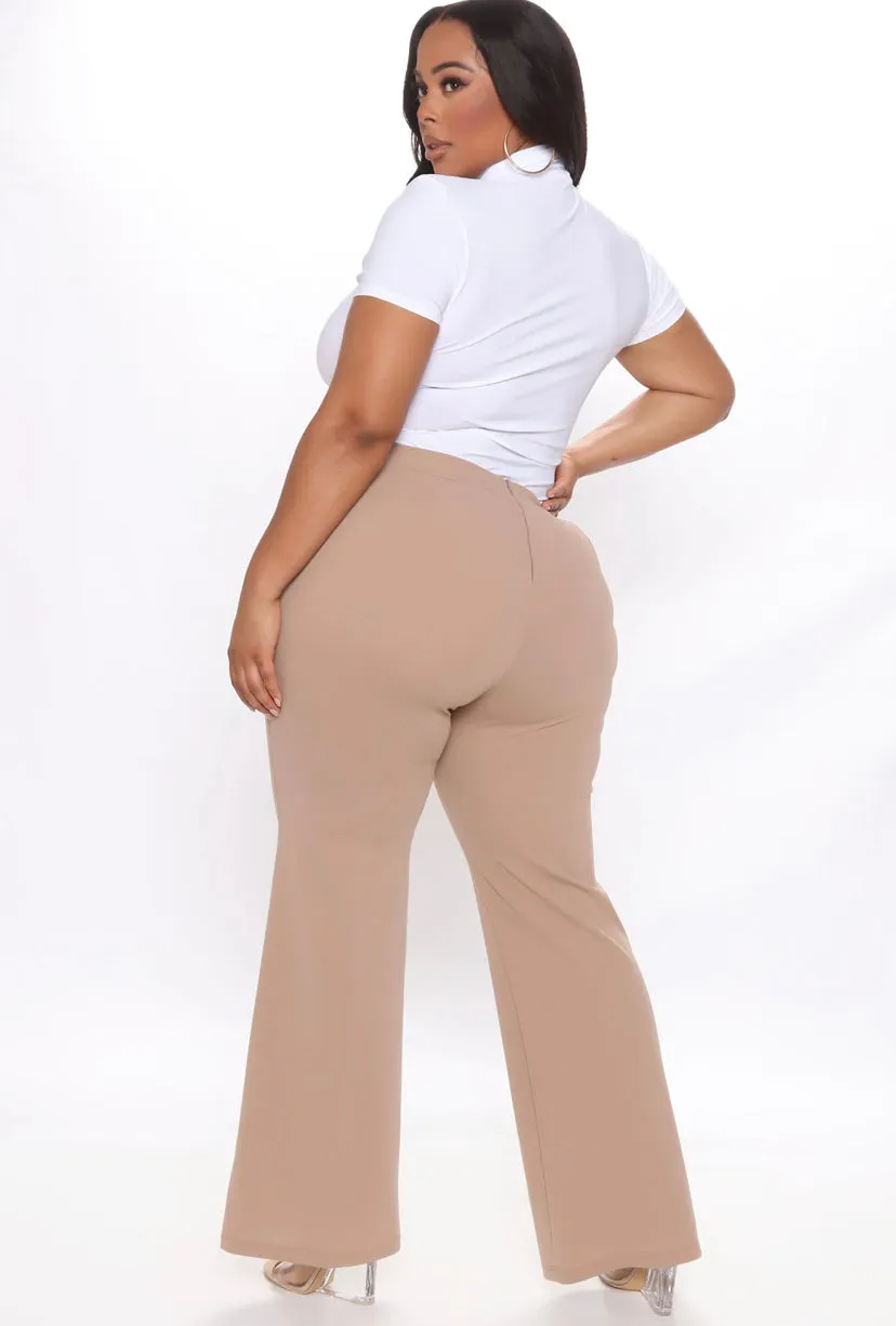 WOMEN PLUS WIDE LEG DRESS PANTS