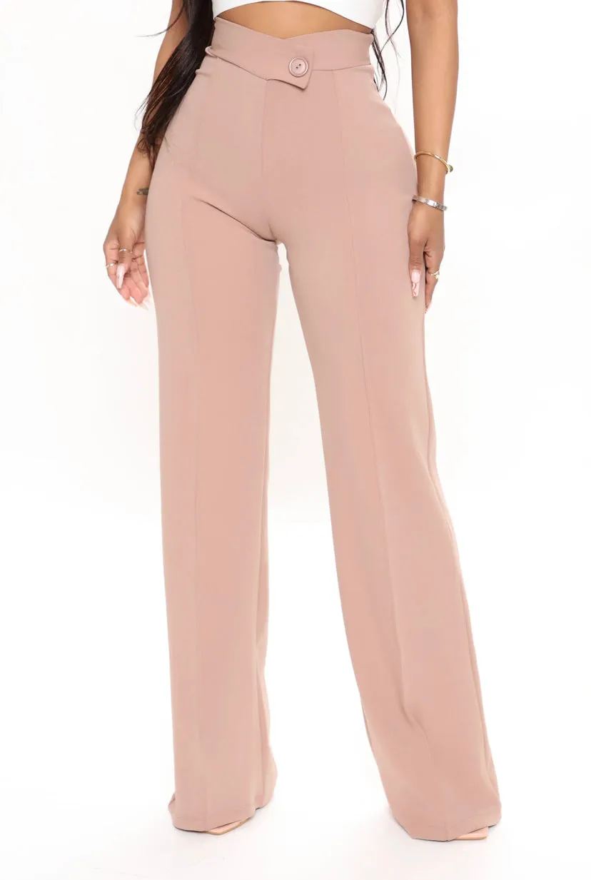 WOMEN PLUS WIDE LEG DRESS PANTS