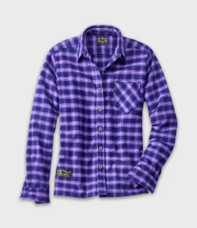 Women's Classic Flannel Shirt - Purple Maze