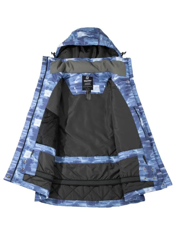 Women's Print Fully Taped Seams Snow Coat Warm Winter Jacket Atna Printed